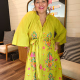 Happy Dance Embroidered Maxi Dress