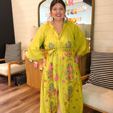 Happy Dance Embroidered Maxi Dress