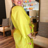 Happy Dance Embroidered Maxi Dress