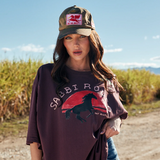 NEW The Very Oversized I Love Country Music Tee - Coffee