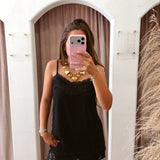 Little Thing Lace Tank - Black