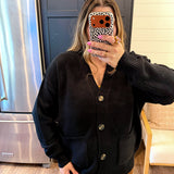Cozy Up Cardigan - Black