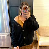 Cozy Up Cardigan - Black