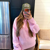 Pookie Pullover Sweater - Pink