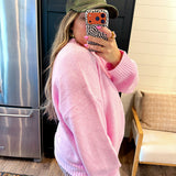 Pookie Pullover Sweater - Pink