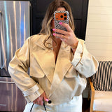 Rearview Trench Crop Jacket