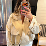 Rearview Trench Crop Jacket
