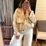 Rearview Trench Crop Jacket