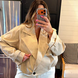 Rearview Trench Crop Jacket