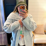 Chunky Cable Knit Cardigan