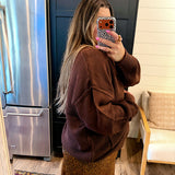 Cozy Up Cardigan - Brown
