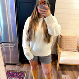 Pookie Pullover Sweater - Cream
