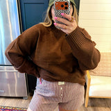 Pookie Pullover Sweater - Brown