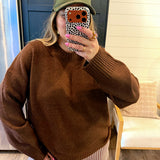 Pookie Pullover Sweater - Brown