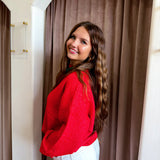 Pookie Pullover Sweater - Red