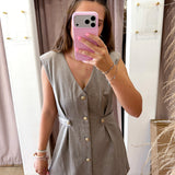 City Chic Button Down Mini Dress