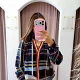 Rodeo Drive Plaid Button Up Top