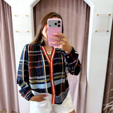 Rodeo Drive Plaid Button Up Top