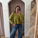 Cutie Chartreuse Cozy Cardigan