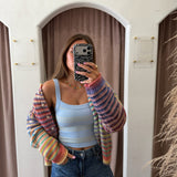 Varsity Tank - Blue + Yellow Stripes