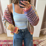 Varsity Tank - Blue + Yellow Stripes