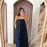 The Perfect Polka Dot Maxi Dress - Navy