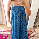 The Perfect Polka Dot Maxi Dress - Light Blue