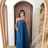 The Perfect Polka Dot Maxi Dress - Light Blue