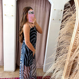 Go All Out Zebra Maxi Dress