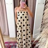 The Perfect Polka Dot Maxi Dress - Cream
