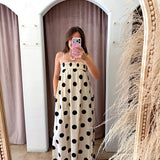 The Perfect Polka Dot Maxi Dress - Cream