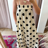 The Perfect Polka Dot Maxi Dress - Cream