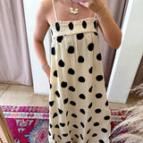 The Perfect Polka Dot Maxi Dress - Cream