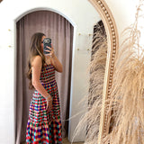 County Fair Checkered Maxi Dress