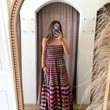County Fair Checkered Maxi Dress