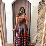 County Fair Checkered Maxi Dress