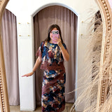 Blue Python Skirt Set