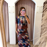 Blue Python Skirt Set