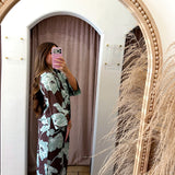 Mai Tai Chocolate Kimono Dress