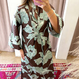 Mai Tai Chocolate Kimono Dress