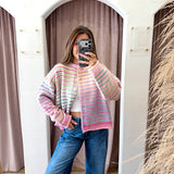Rainbow Sherbet Mix Cardigan