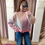 Rainbow Sherbet Mix Cardigan