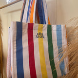Rainbow Striped Tote Bag