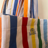 Rainbow Striped Tote Bag