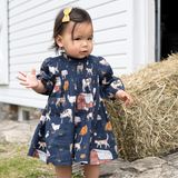 Baby Girls Stevie Puff Sleeve Dress Set - Ranch Life