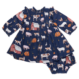 Baby Girls Stevie Puff Sleeve Dress Set - Ranch Life
