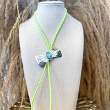 Bow Sante Fe Bolo Tie Necklace - Lime