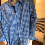 Ralph Oversized Button Up Top - Blue