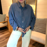Ralph Oversized Button Up Top - Blue