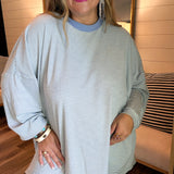 Play Time Lounge Long Sleeve - Periwinkle